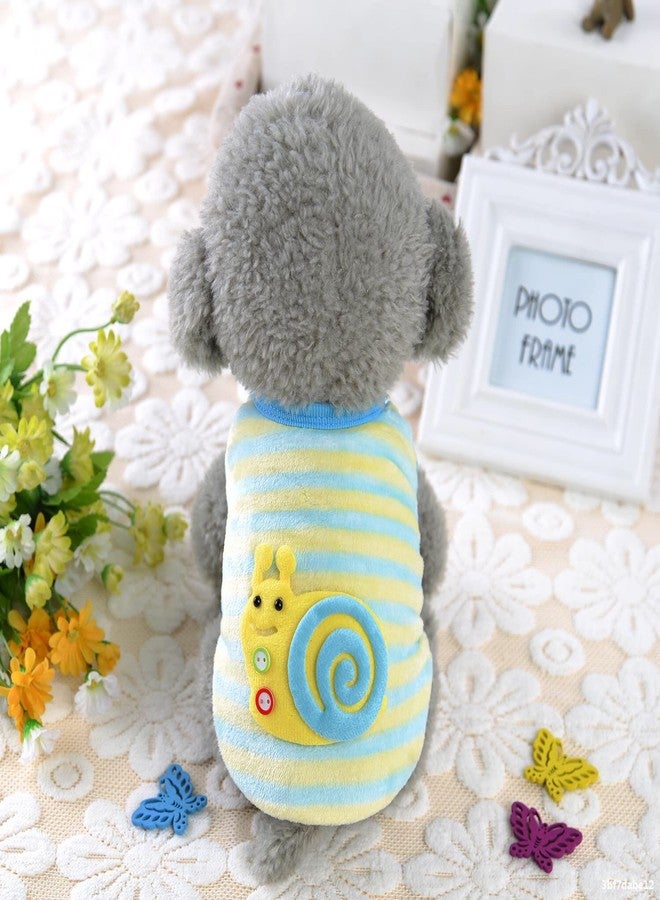 PETANGEL Puppy Clothes for Small Dog & Cat Boy Girl | Winter Warm Cute Snail Pattern Sweaters for Shih Tzu, Maltese, Yorkie Male Female (Size: L, Chest: 44cm, Back Length: 35cm) - Image 2